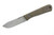 Very Good Knife Company - Pocket Doc - 2.8" Nitro-V Fixed Blade W/ Green Canvas Micarta Handle