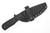 Very Good Knife Company - Rogue - 4" AEB-L Fixed Blade W/ Black Canvas Micarta Handle
