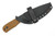 Very Good Knife Company - Rogue - 4" AEB-L Fixed Blade W/ Natural Canvas Micarta W/ Green Liners Handle