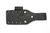 TKC: ESEE 4 Leather Backer - Black WITH Firesteel - #2