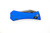 Aux Mfg - Pocket Tanto CB - 2.75" Grey PVD 14c28n Steel Folding Blade w/ Blue Milled Aluminum Handles
