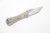 Aux Mfg - Pocket Tanto Slipjoint - 2.25" M390 Steel Folding Blade w/ Milled Titanium Handles