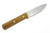 Battle Horse Knives - Maverick Scout - 01 Steel Fixed Blade w/ Natural Canvas Micarta Handle