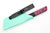 Bald Man Knife & Tool - Thicker Clipper - 2.6" Magnacut Fixed Blade W/ Voodoo Resin & Glow Grip-X Handle & Tiffany Blue Kydex Sheath