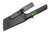 Bald Man Knife & Tool - Thicker Clipper - 2.6" Magnacut Fixed Blade W/ Ecto Swirl G-10 & Black Grip-X & Black Kydex Sheath
