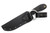 TOPS Knives - Badger Creek - N690co Steel Fixed Blade - Black Canvas Micarta W/ Tan Liners Handle