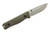 Reiff Knives: F3 - Fixed Blade - CPM MagnaCut - Saber, Stonewash, Green Canvas Micarta