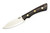Lishen Knives - Little Canuck - 3.25" AEB-L Scandi Grind Fixed Blade W/ Desert Ironwood W/ Brass Pins Handle - 1