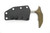 Microtech - BEE Marifione Select Push Dagger - 2.5" 440C Steel fixed Blade W/ Apocalyptic Finish Antique Bronze Titanium Handle