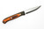 Lishen Knives - Little Fowl - 2.8" AEB-L Scandi Grind Fixed Blade W/ Southwest Dymalux W/ Mosaic Pins Handle