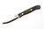 Lishen Knives - Little Fowl - 2.8" AEB-L Scandi Grind Fixed Blade W/ Brown & Black Canvas Micarta Handle