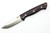 Lishen Knives - Dakota - 3.75" AEB-L Saber Grind Fixed Blade W/ Burgundy Canvas Micarta W/ Mosaic Pins Handle