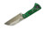 Fire Creek Forge - Buckthorn Wharncliffe - 3" 52100 Steel Fixed Blade W/ Green Resin W/ Mesh Handle
