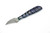 Aux Mfg - Tsume - 1.6"  AEB-L stainless steel Blade w/ Dyed Blue Mammoth Bone Handle