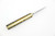 Aux Mfg - Tsume - 1.6"  AEB-L stainless steel Blade w/ Dyed Yellow Mammoth Bone Handle
