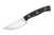 Microtech - Akris - 3.7" Stonewash M390MK Steel fixed Blade W/ Black G-10 Handle & Dark Chocolate Leather Sheath