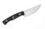 Microtech - Akris - 3.7" Stonewash M390MK Steel fixed Blade W/ Black G-10 Handle & Dark Chocolate Leather Sheath