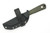 Very Good Knife Company - Pocket Doc - 2.8" Nitro-V Fixed Blade W/ Forest Eye Fat Carbon Handle