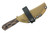 Very Good Knife Company - Heritage Jr. - 3.5" Nitro-V Green Cerakote Fixed Blade W/ Python Canvas Micarta Handle