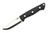 Lishen Knives - Dakota - 3.75" AEB-L Scandi Grind Fixed Blade W/ Black Canvas Micarta Handle