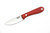 Lishen Knives - Little Holston - 2.3" AEB-L Flat Grind Fixed Blade W/ Red Canvas Micarta W/ Aluminum Pins Handle