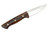 Lishen Knives - Dakota - 3.75" AEB-L Saber Grind Fixed Blade W/ Desert Ironwood W/ Mosaic Pins Handle - 1