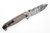 Half Face Blades - Disaster Folder - Polished Multilayered Acid Etched S45VN Blade, Anodized Grey Handle, Grey Nitride Frame, Dimpled Grip, Deep Carry Pocket Clip - 1