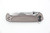 Half Face Blades - Disaster Folder - Polished Multilayered Acid Etched S45VN Blade, Anodized Grey Handle, Grey Nitride Frame, Dimpled Grip, Deep Carry Pocket Clip - 2