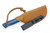 Bald Man Knife & Tool - B.A.S.K. Compact - 3" Magnacut Fixed Blade W/ Blue Burlap Handle & Tan Kydex Sheath