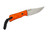 Bald Man Knife & Tool - L.P. 1 - 2.25" Magnacut Steel Fixed Blade W/ Blaze Orange Grip-X Handle & Black Kydex Sheath