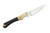 Ice Age Blades - Slim Scout - 3" AEB-L Steel Fixed Knife W/ White Jute Micarta W/ Black Richlite Handle 