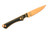 Ice Age Blades - Slim Scout - 3" AEB-L Copper Cerakote Steel Fixed Knife W/ Black & Tan Richlite Paper Micarta Handle 