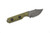 Tactical Pterodactyl Knives - Mini Bowie - 1.75" CPM 154 Fixed Blade W/ OD Green G-10 Handle & OD Green Kydex Sheath