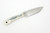 LT Wright Knives Small Pouter - AEB-L Steel - Flat Grind - Black Bone w/ Toxic Green Liners