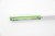LT Wright Knives Small Pouter - AEB-L Steel - Flat Grind - Black Bone w/ Toxic Green Liners