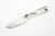 LT Wright Knives Small Pouter - AEB-L Steel - Flat Grind - Black Bone w/ Toxic Green Liners