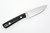 LT Wright Knives Small Pouter - AEB-L Steel - Flat Grind - Black Canvas W/ White Liners - Polished