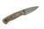 Dave Wenger Blades - Crafter - 2.75" Magnacut Fixed Blade W/ Brown Linen Micarta Handle - Kydex Sheath