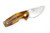 Fox Knives - Suru  - 2.36"  Satin M398 Steel Folding Blade w/ Rhodoid Block handle 641070 Handle