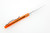 Spyderco Knives - Delica 4 - 2.9" VG-10 Steel Folding Pocket Knife w/ Textured Orange FRN Handle