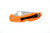 Spyderco Knives - Delica 4 - 2.9" VG-10 Steel Folding Pocket Knife w/ Textured Orange FRN Handle
