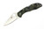 Spyderco Knives - Delica 4 Lightweight - 2.9" VG-10 Steel Folding Pocket Knife w/ Textured Green & Black FRN Handle