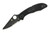 Spyderco Knives - Delica 4 Lightweight - 2.9" VG-10 Partially Serrated Steel Folding Pocket Knife w/ Textured Black FRN Handle
