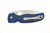 Spyderco Knives - Shaman - 3.4"8 CPM Spy27 Steel Folding Pocket Knife w/ Cobalt Blue G-10 Handle