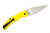 Spyderco Knives - Native Chief Lightweight - Salt Edition - 4" Magnacut Steel Folding Pocket Knife w/ Yellow Textured FRN Handle