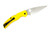 Spyderco Knives - Native Chief Lightweight - Salt Edition - 4" Magnacut Serrated Steel Folding Pocket Knife w/ Yellow Textured FRN Handle