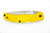 Spyderco Knives - Native Chief Lightweight - Salt Edition - 4" Magnacut Serrated Steel Folding Pocket Knife w/ Yellow Textured FRN Handle
