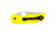 Spyderco Knives - Native 5 Lightweight - Salt Edition - 4" Magnacut Serrated Serrated Steel Folding Pocket Knife w/ Yellow Textured FRN Handle