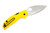 Spyderco Knives - Sage 5 Lightweight - Salt Edition - 3" Magnacut Steel Folding Pocket Knife w/ Yellow Textured FRN Handle