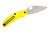 Spyderco Knives - UK Penknife - Salt Edition - 3" Magnacut Steel Folding Pocket Knife w/ Yellow Textured FRN Handle